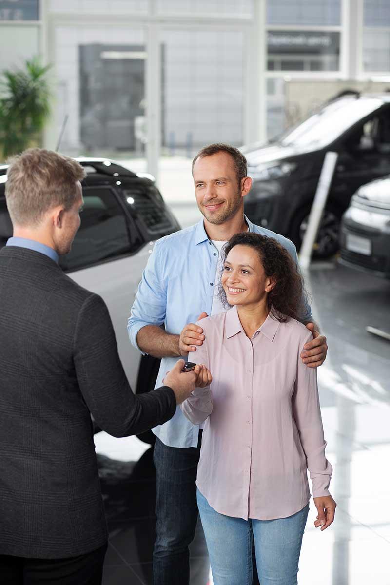 Team at a dealership